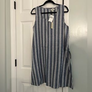 Sleevless striped shift dress (new with tags)